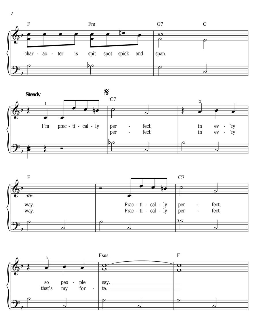 Practically Perfect Practically Perfect Voice scores gallery preview page 2