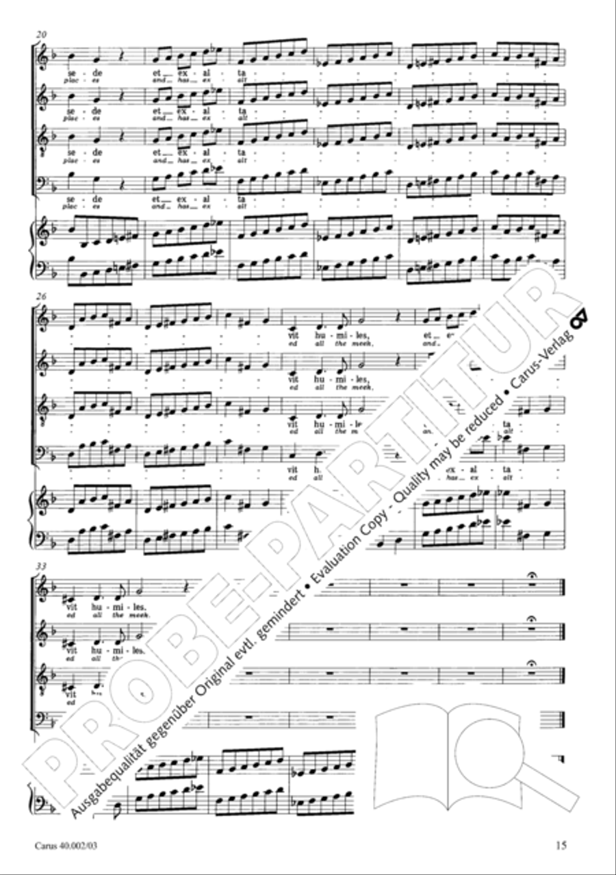 Magnificat Magnificat SA scores gallery preview page 16