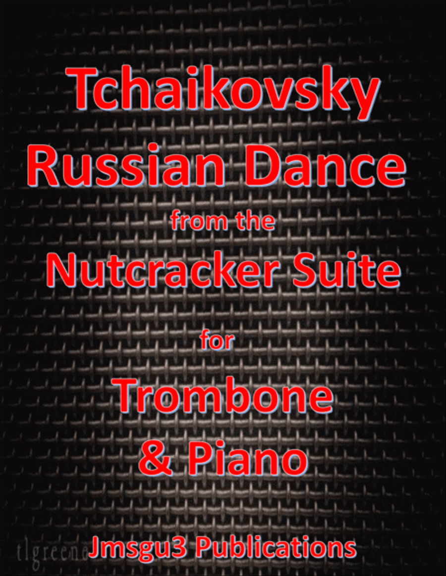 Tchaikovsky: Russian Dance from Nutcracker Suite for Trombone & Piano Piano scores gallery preview page 1