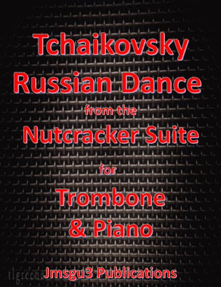 Book cover for Tchaikovsky: Russian Dance from Nutcracker Suite for Trombone & Piano