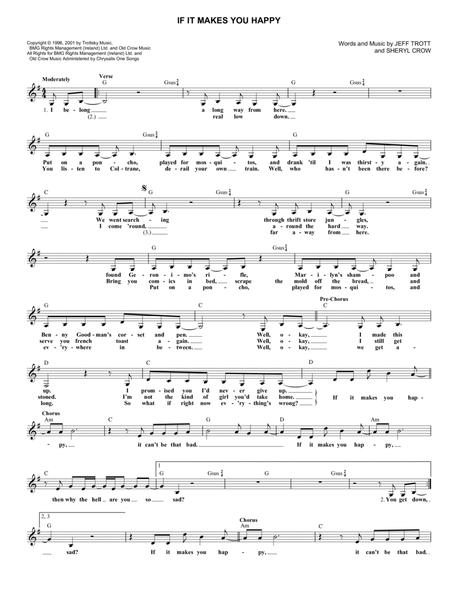 If It Makes You Happy If It Makes You Happy Piano scores gallery preview page 1
