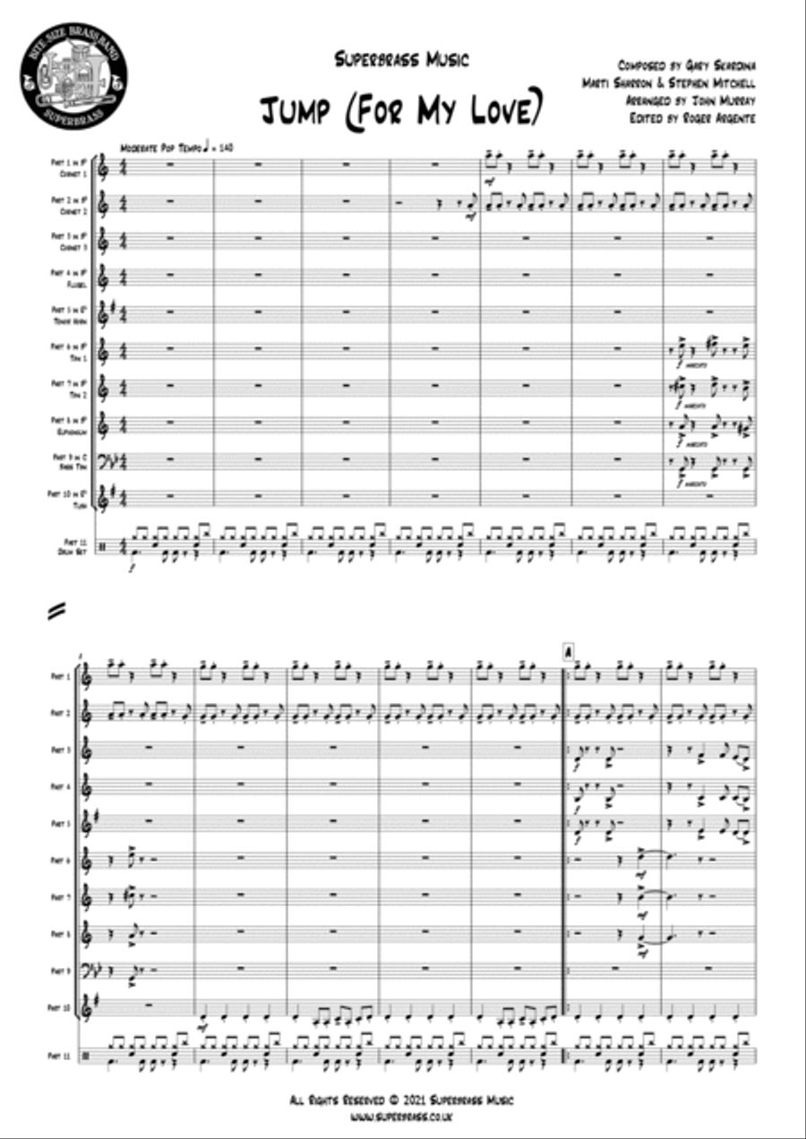 Jump (for My Love) Small Ensemble scores gallery preview page 3