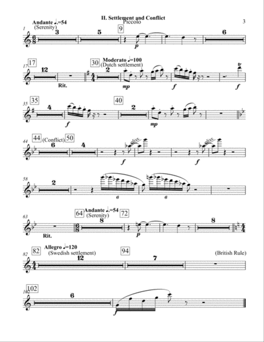 The First State - Set of Parts Concert Band scores gallery preview page 3