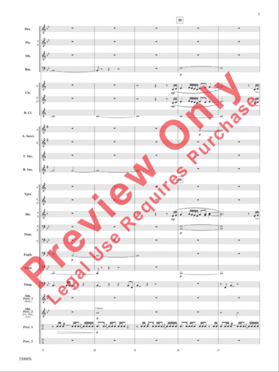 Eternal Flame Concert Band scores gallery preview page 8