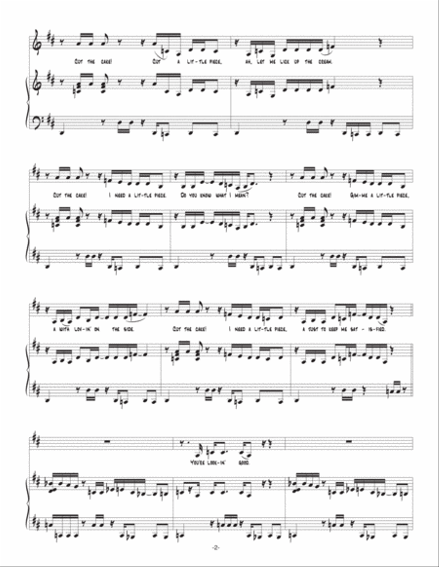 Cut The Cake Voice scores gallery preview page 2