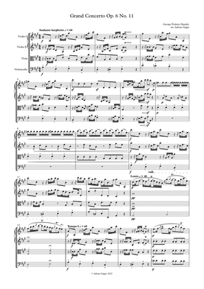 Concerto grosso in A major op. 6 no. 11