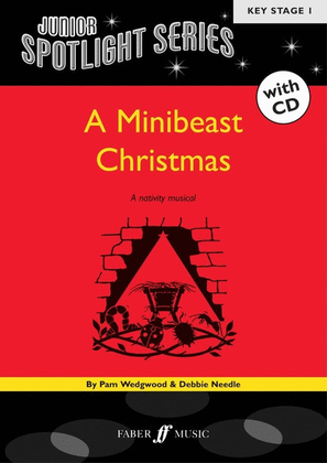 Book cover for Minibeast Christmas Book/CD Spotlight