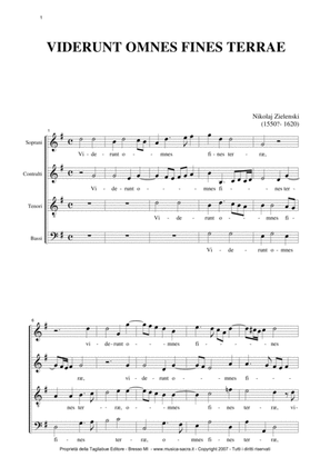 VIDERUNT OMNES FINES TERRAE - For SATB Choir