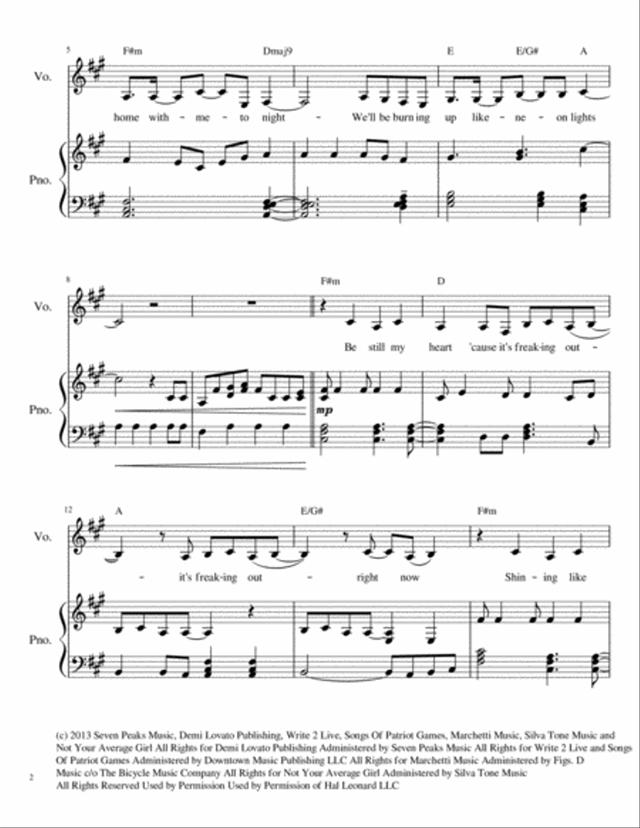 Neon Lights Voice scores gallery preview page 2
