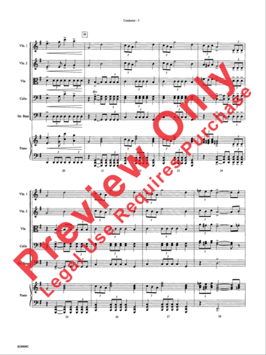 Star Wars (Main Theme) String Orchestra scores gallery preview page 17
