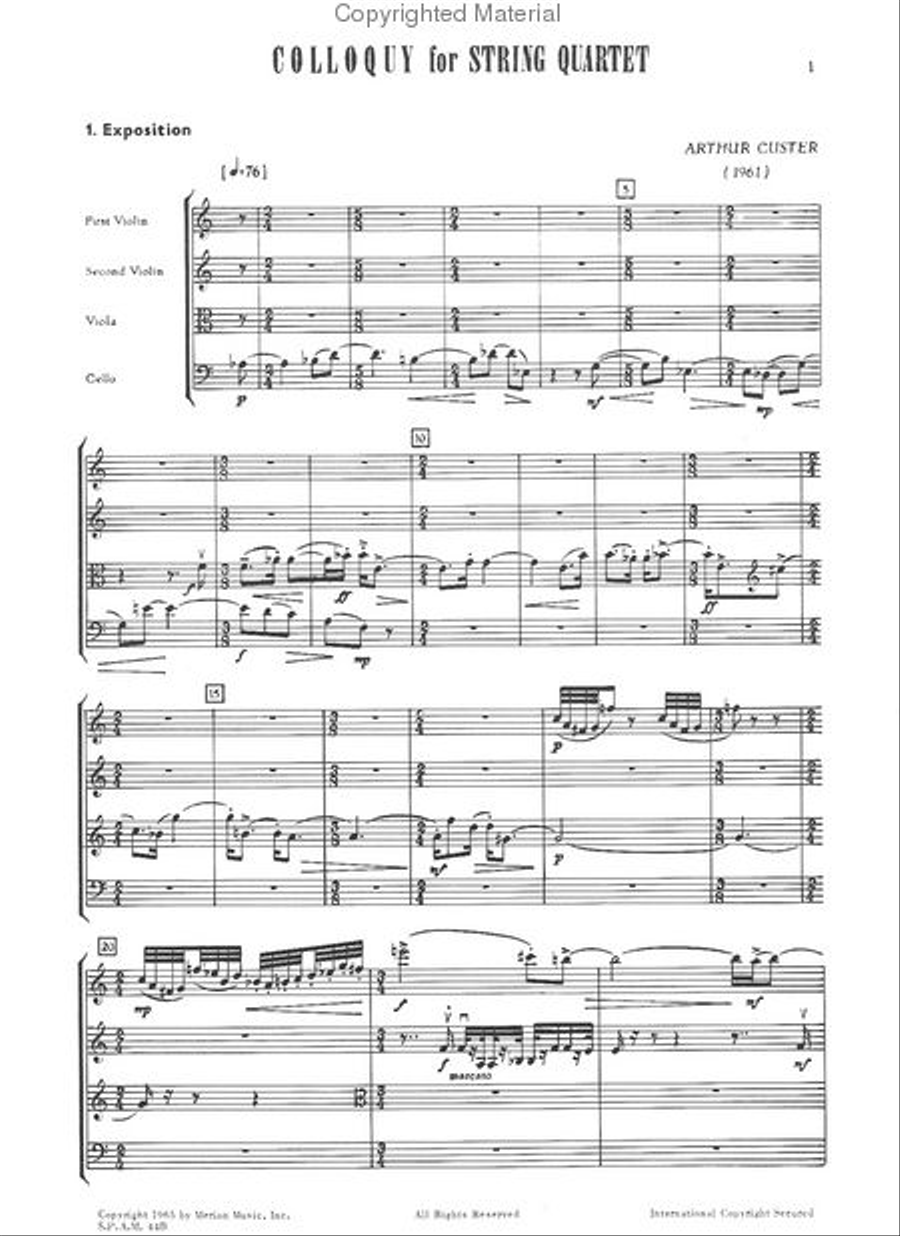 Colloquy String Quartet scores gallery preview page 2