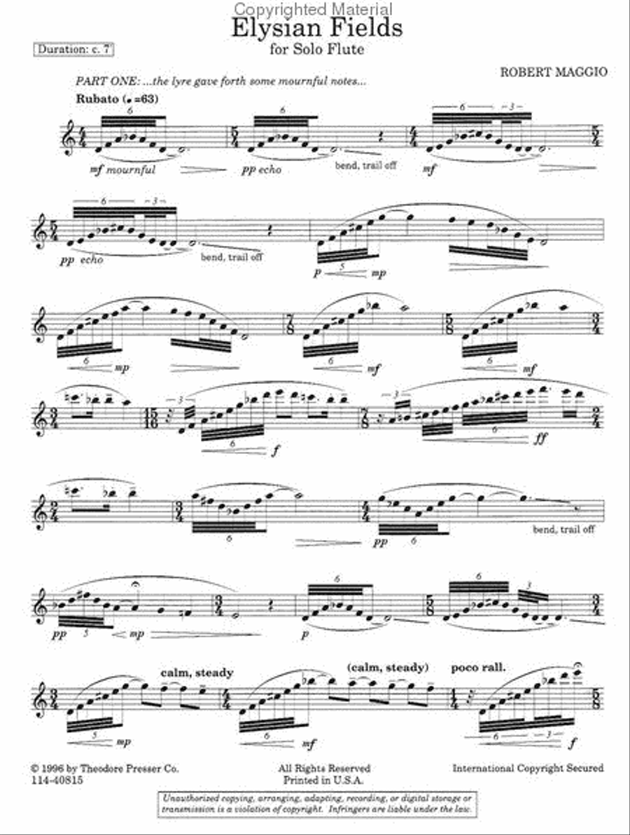 Elysian Fields Chamber Music scores gallery preview page 2