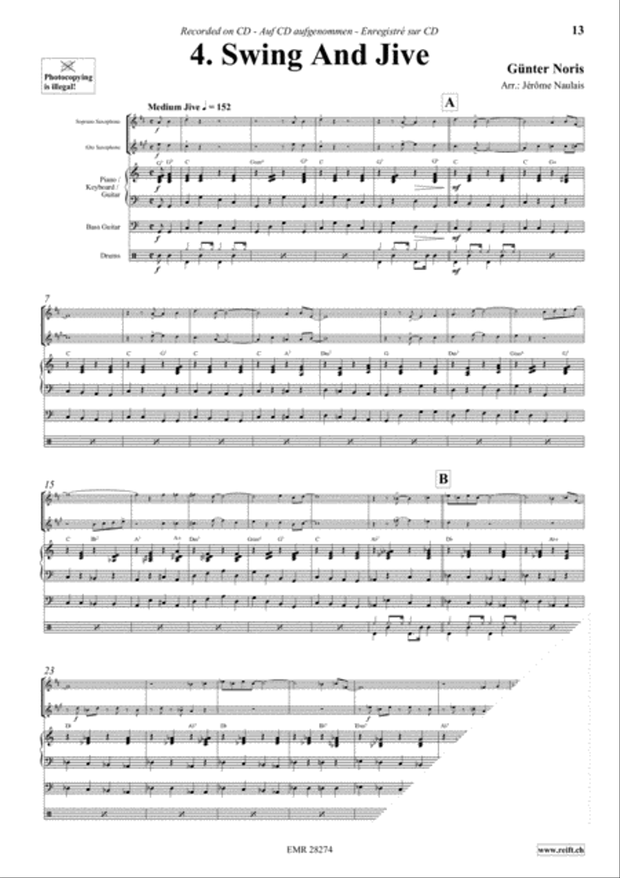 Let's Dance Volume 5 Woodwind Ensemble scores gallery preview page 6