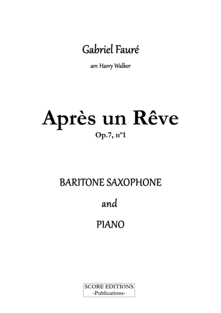 Après un rêve (Fauré) for Baritone Saxophone and Piano image number null