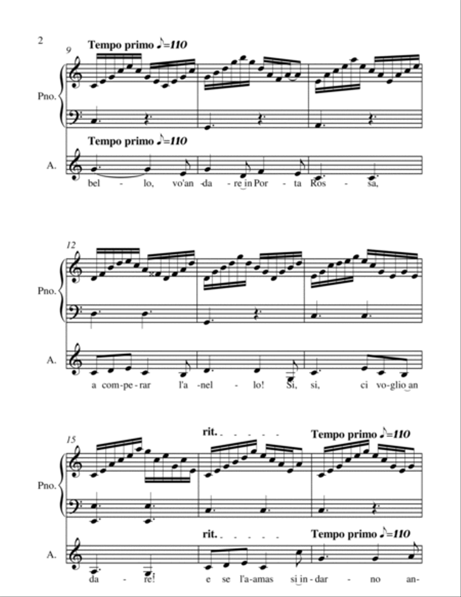 O Mio Babbino Caro - G.Puccini - Alto voice and Piano Alto Voice scores gallery preview page 5