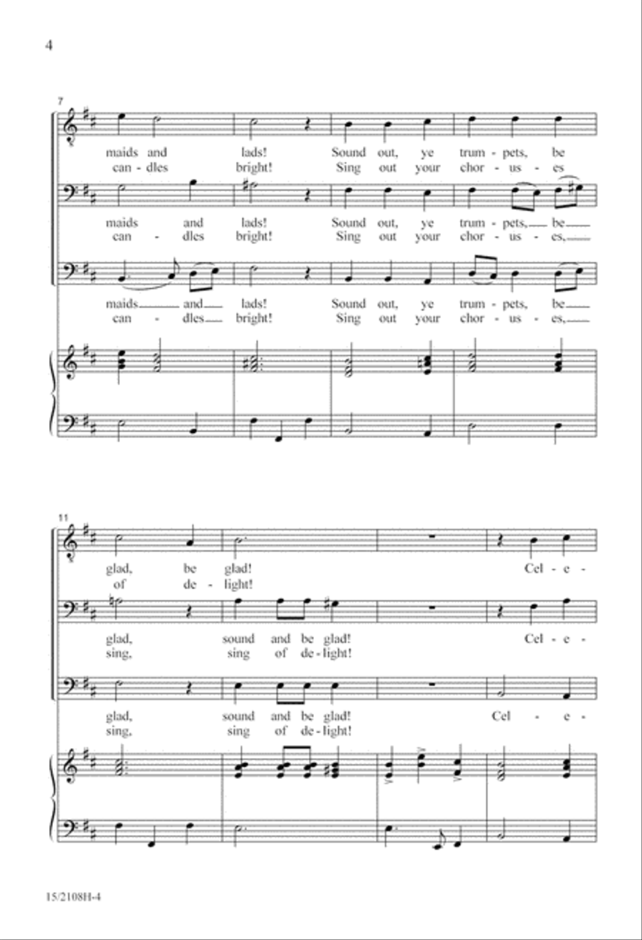 Throw Open Your Shutters! 3-Part scores gallery preview page 4