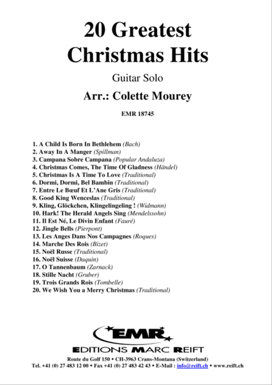 20 Greatest Christmas Hits Guitar scores gallery preview page 2