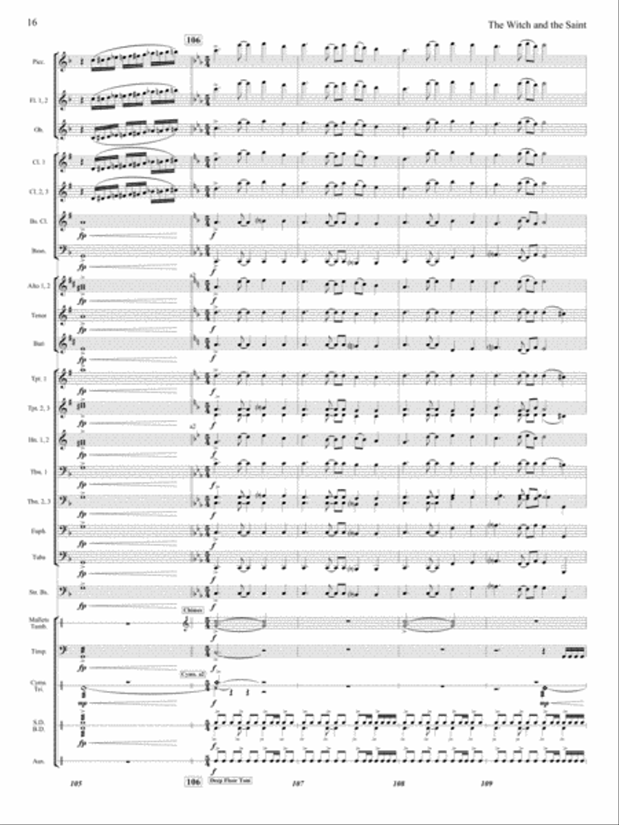 The Witch and The Saint The Witch and The Saint Concert Band scores gallery preview page 15