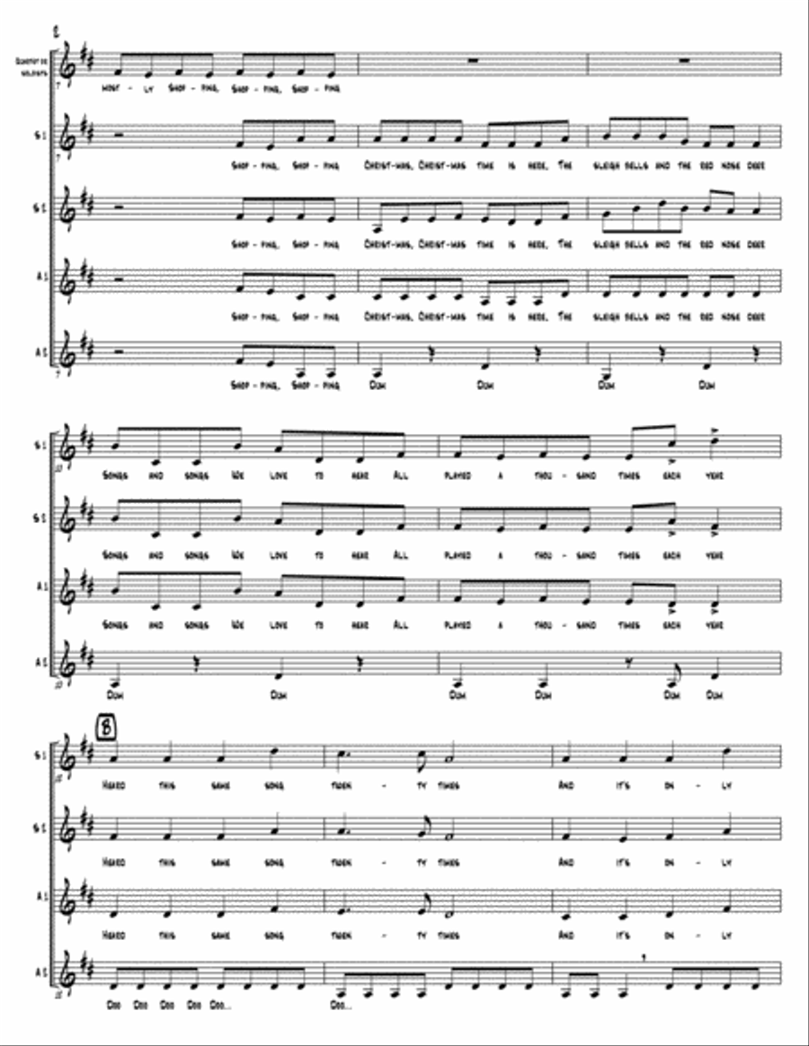 The Christmas Can-Can (as performed by Straight No Chaser) - SSAA SSAA scores gallery preview page 3