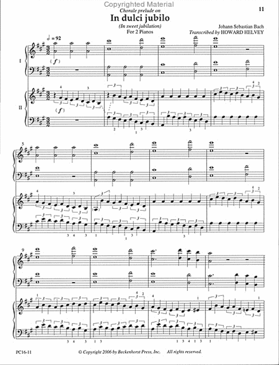 Seven Organ Preludes Based on Advent and Christmas Chorales by Johann Sebastian Bach Organ scores gallery preview page 2