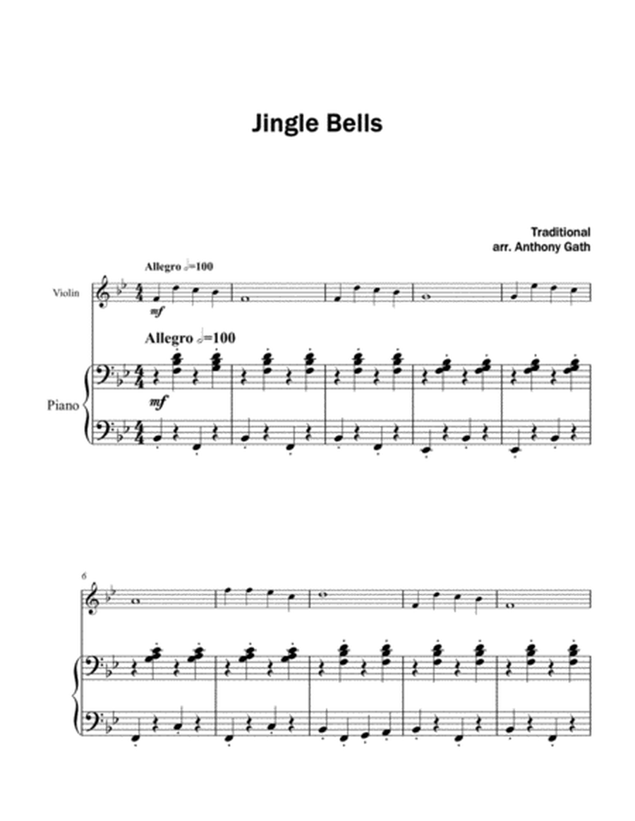 Jingle Bells - Violin and Piano image number null