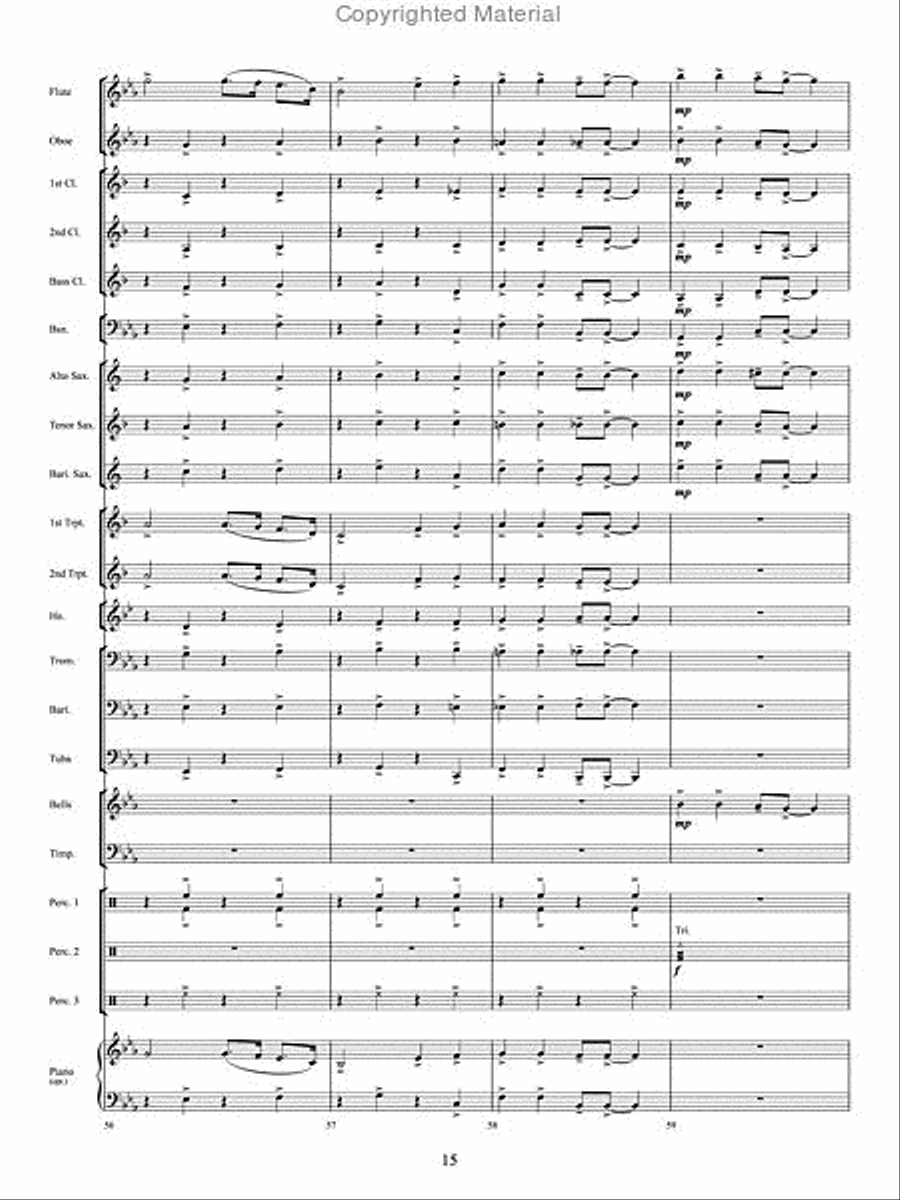 The Twelve Songs of Christmas Concert Band scores gallery preview page 14