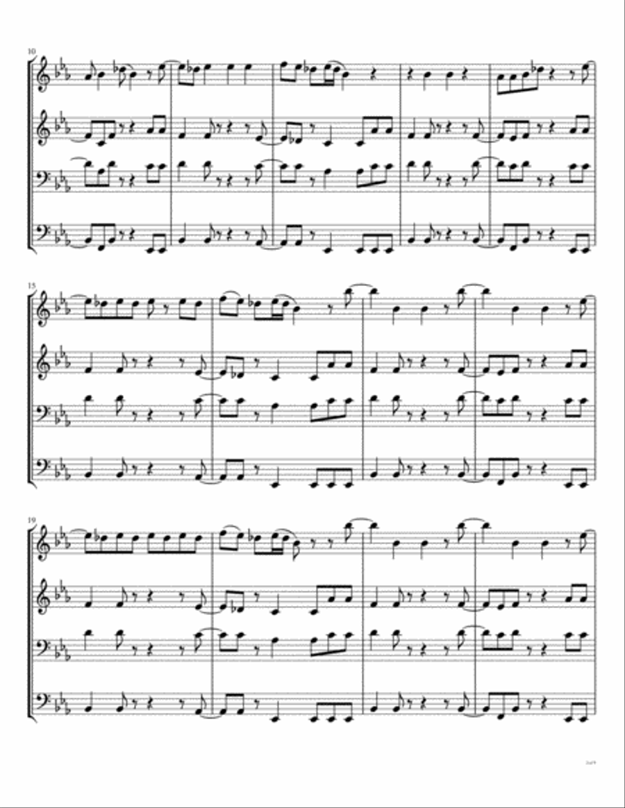 I Can't Dance Brass Ensemble scores gallery preview page 3