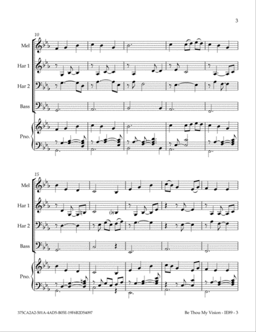 Be Thou My Vision (Any Size Church Orchestra Series) Small Ensemble scores gallery preview page 4