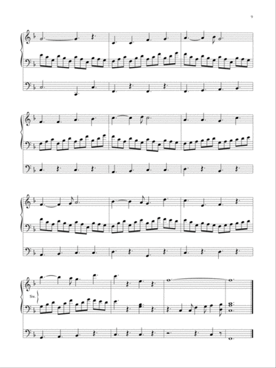 Wondrous Birth Seven Hymn Settings for Organ Organ Solo scores gallery preview page 10
