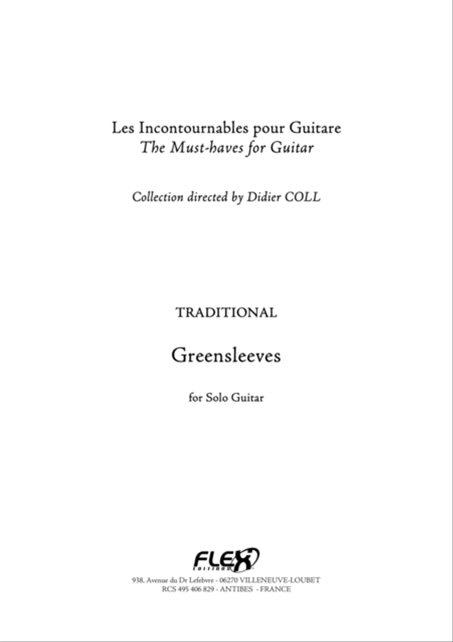 Greensleeves Acoustic Guitar scores gallery preview page 1