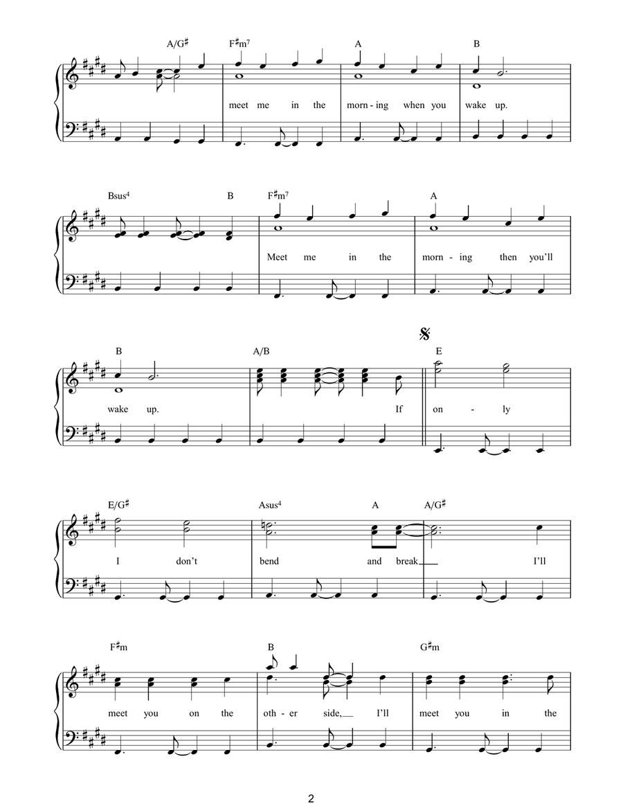 Bend And Break Piano Solo scores gallery preview page 2