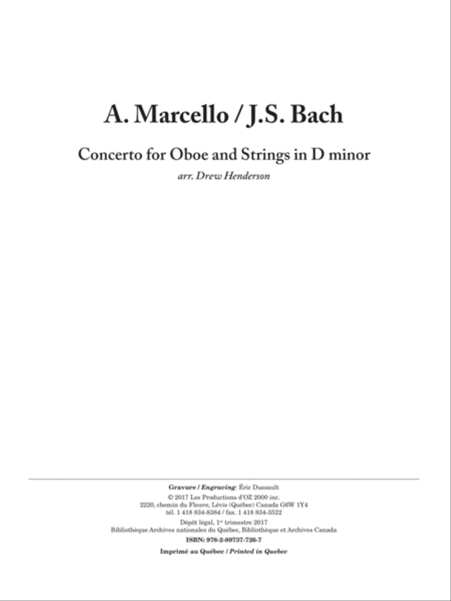 Concerto for Oboe and Strings in D minor Classical Guitar scores gallery preview page 2