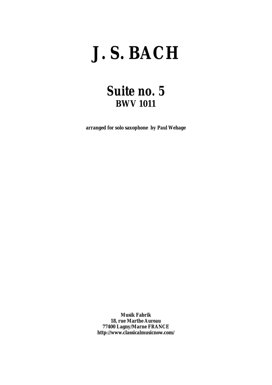 J.S. Bach: 