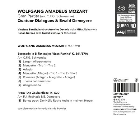 Wolfgang Amadeus Mozart: Gran Partita