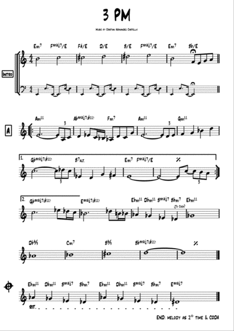 3 PM Jazz Ensemble scores gallery preview page 1
