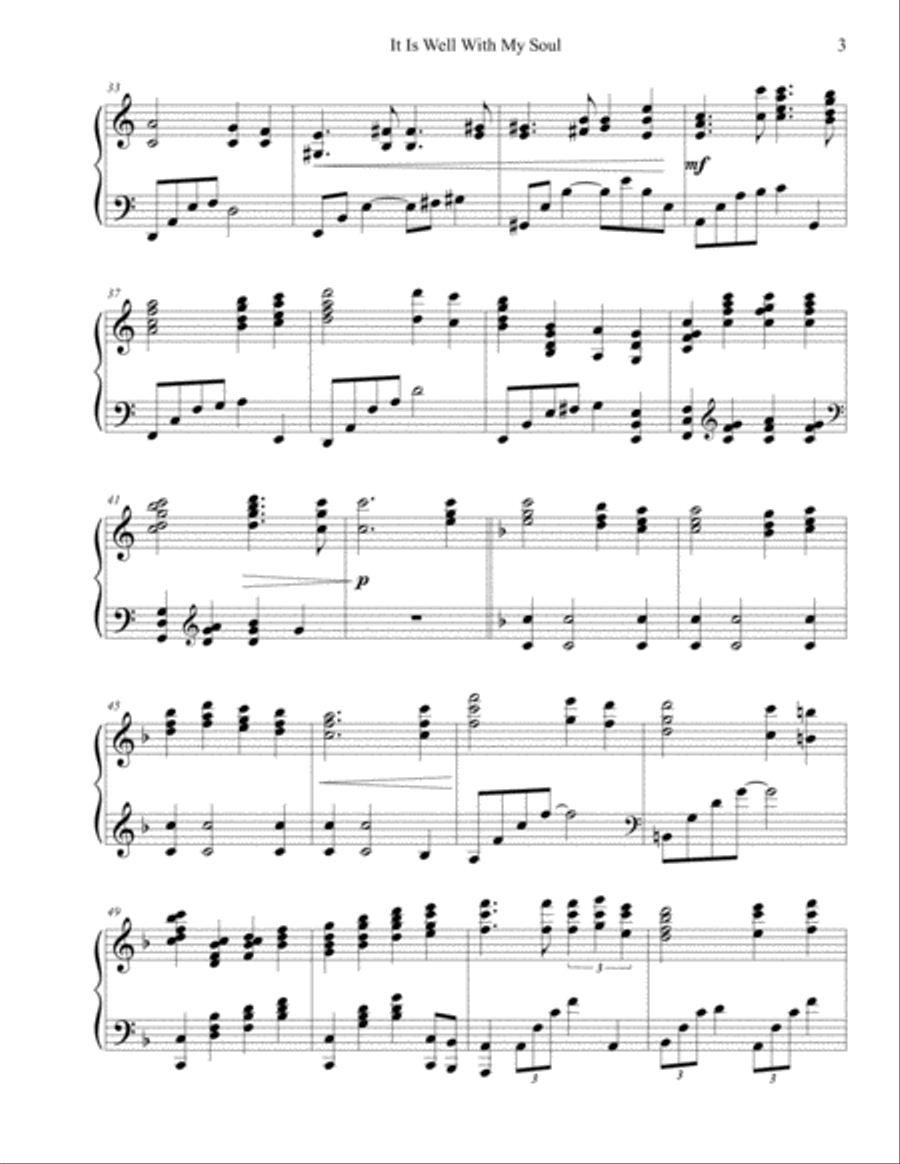 It Is Well With My Soul - Arr. Pohl Piano Solo scores gallery preview page 3