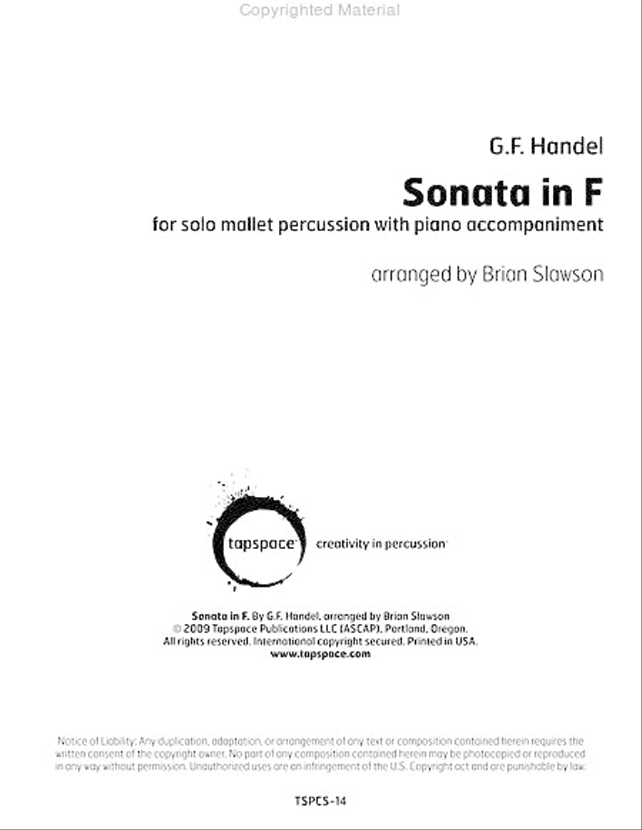 Sonata in F Piano Accompaniment scores gallery preview page 2