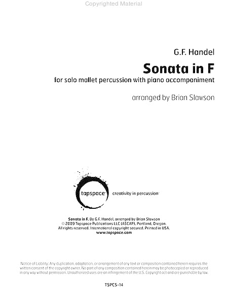 Sonata in F image number null