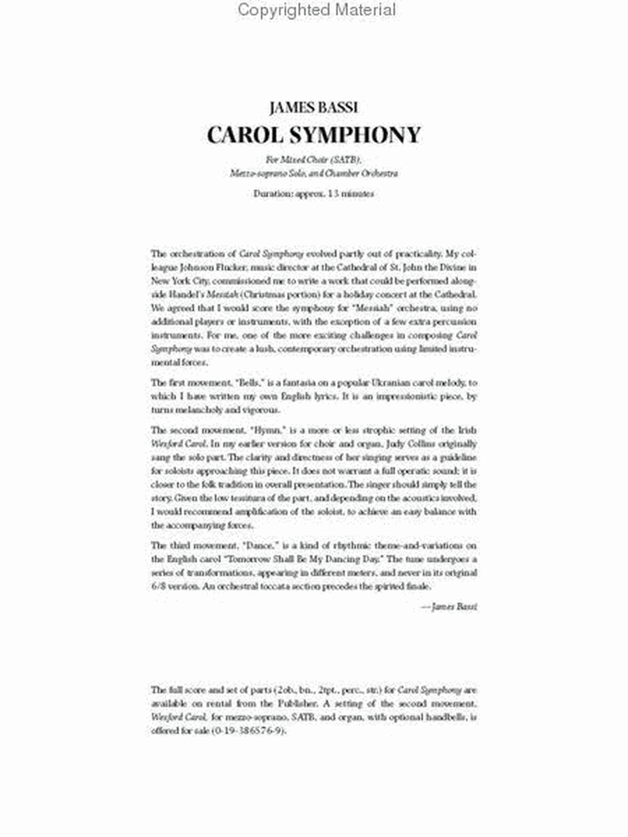 Carol Symphony image number null