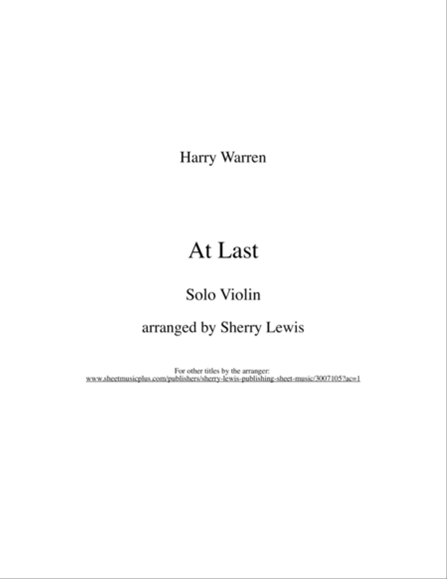 At Last Violin Solo scores gallery preview page 2