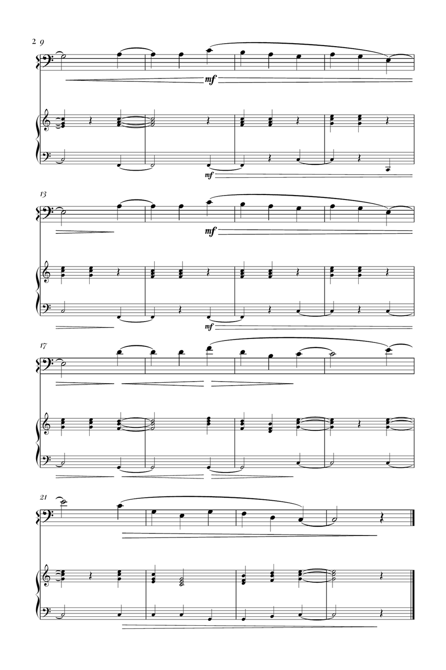 Silent Night Bassoon scores gallery preview page 2
