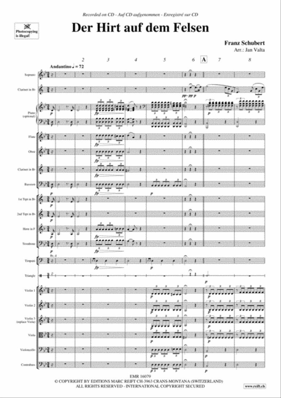 Der Hirt auf dem Felsen Der Hirt auf dem Felsen Orchestra scores gallery preview page 4