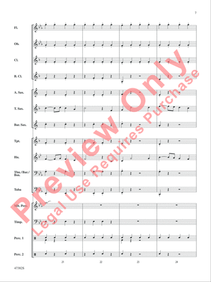 Gustav Holst Band Classics Concert Band scores gallery preview page 8