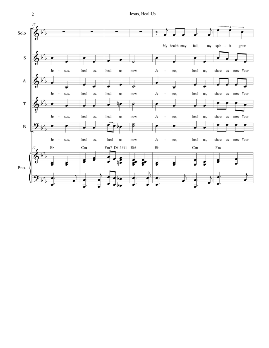 Jesus, Heal Us Divisi scores gallery preview page 3