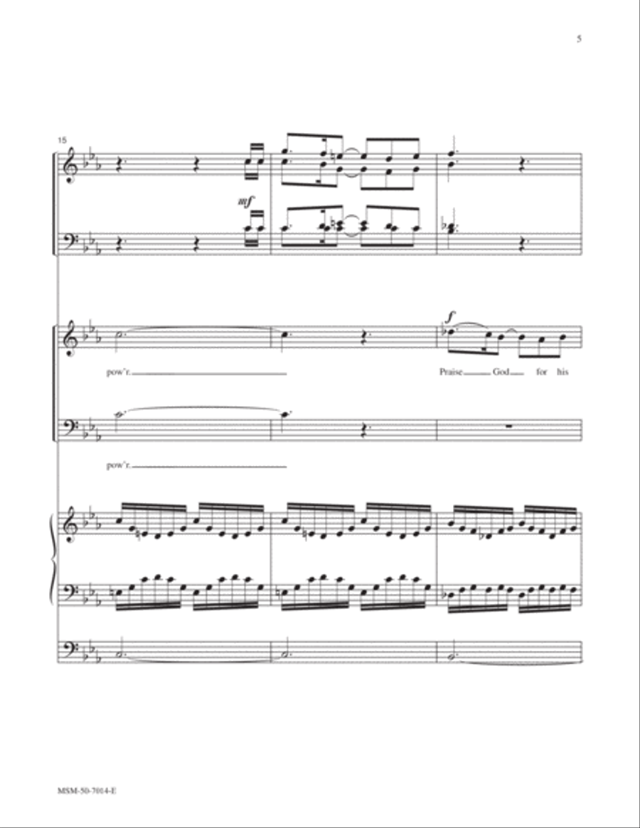 Psalm 150 Choir scores gallery preview page 5