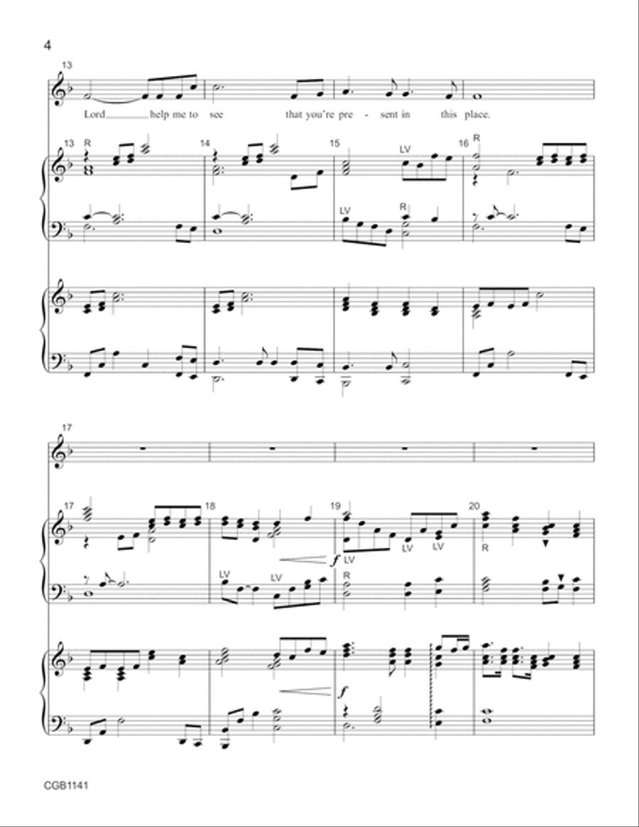 Prayer of St. Francis - Full Score Handbell Choir scores gallery preview page 4