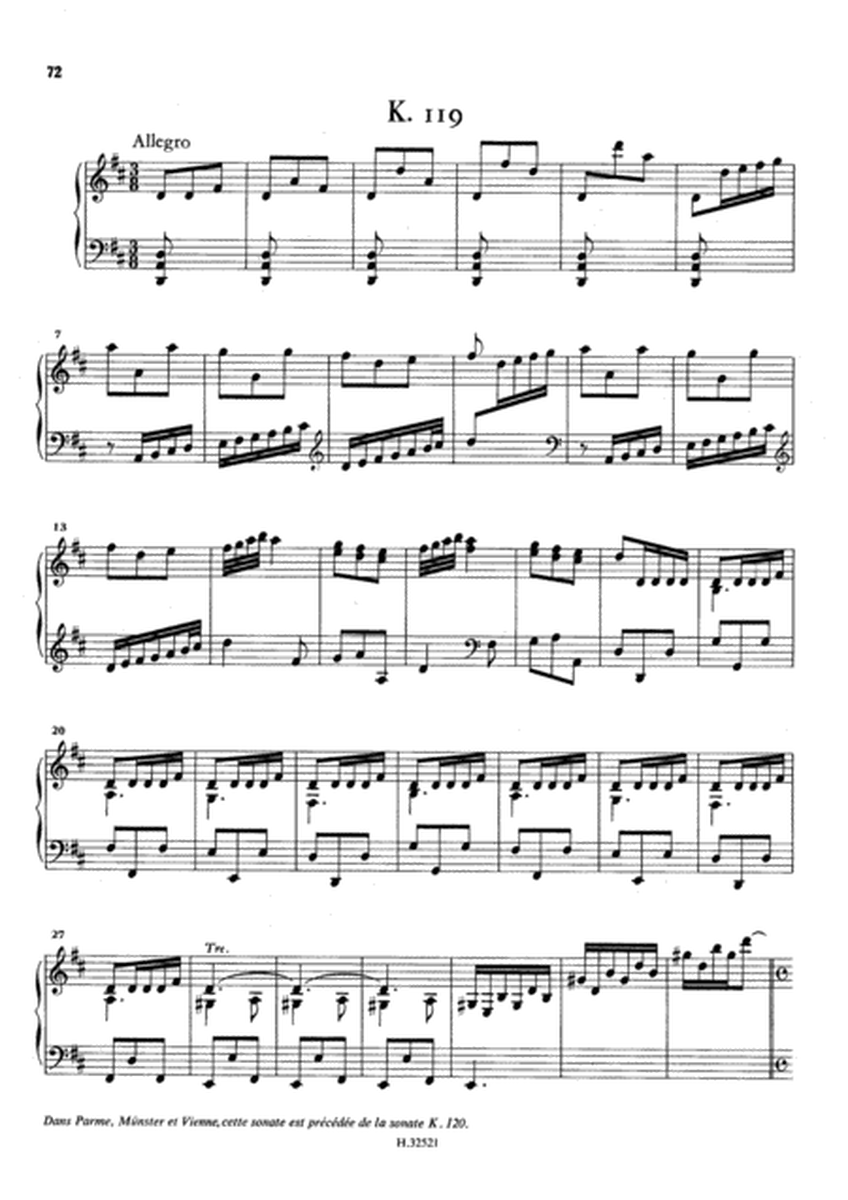 Scarlatti- Sonata in D major K119 - L415( Original Version) image number null