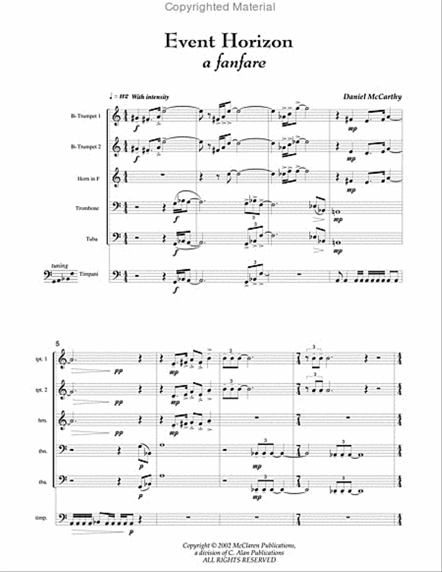 Event Horizon Horn scores gallery preview page 2