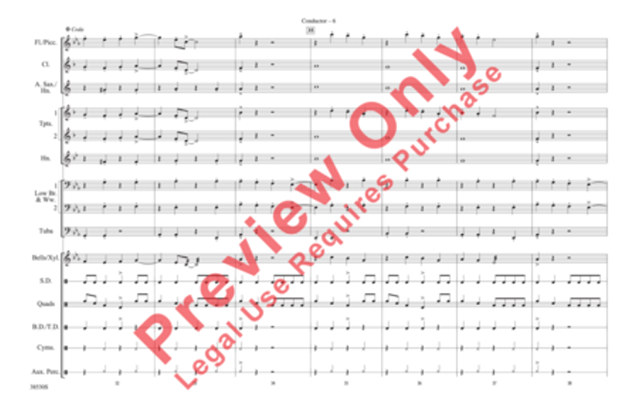 The Lazy Song Marching Band scores gallery preview page 7