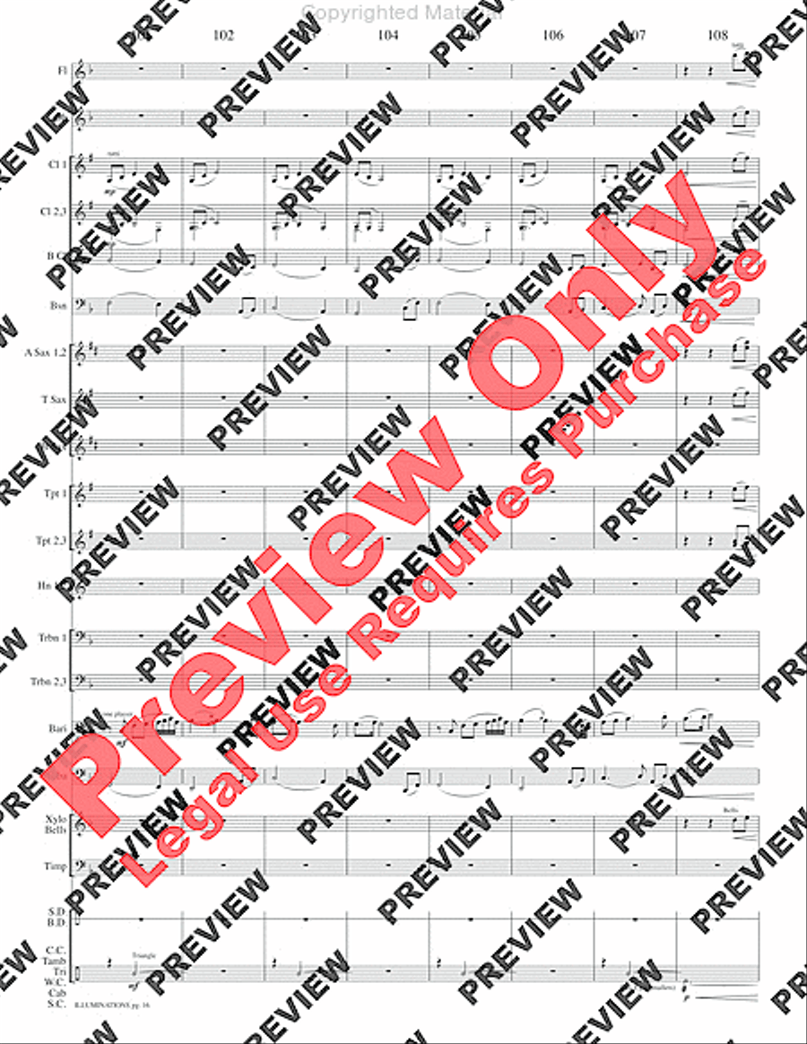 Illuminations Concert Band scores gallery preview page 19